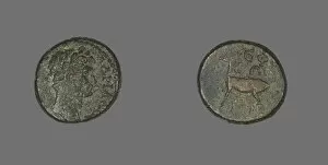 Numismatology Collection: Coin Depicting Emperor Hadrian, 117-138. Creator: Unknown