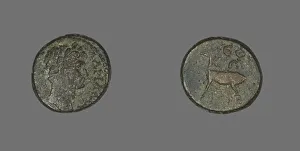 Numismatology Collection: Coin Depicting Emperor Hadrian, 117-138. Creator: Unknown