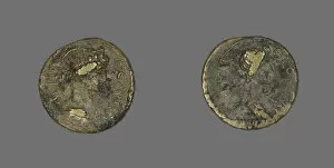 Bust Gallery: Coin Depicting a Female Bust, 31 BCE-476 CE. Creator: Unknown