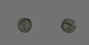 Coin Depicting the God Apollo, after 250 BCE. Creator: Unknown