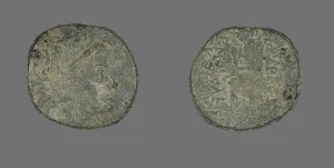 Coin Depicting the God Apollo, 2nd-1st century BCE. Creator: Unknown
