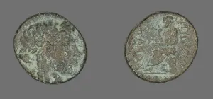 Coin Depicting the God Apollo, 2nd century BCE. Creator: Unknown
