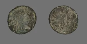 Coin Depicting the God Apollo, 2nd century BCE. Creator: Unknown
