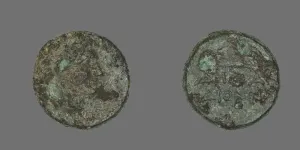 Coin Depicting the God Apollo, about 300-200 BCE. Creator: Unknown