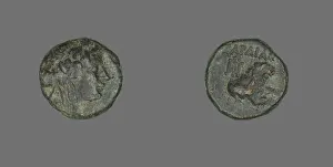 Coin Depicting the God Dionysos, about 133 BCE. Creator: Unknown