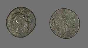 Coin Prints: Coin Depicting the God Zeus, 133-48 BCE. Creator: Unknown