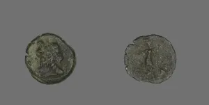 Coin Depicting the God Zeus (?), about 400 BCE or earlier. Creator: Unknown