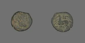 God Of The Sky Prints: Coin Depicting the God Zeus, about 58 BCE. Creator: Unknown