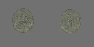 Diana Collection: Coin Depicting the Goddess Artemis, after 190 BCE. Creator: Unknown