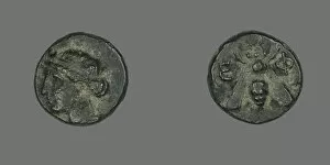 Diane Dephese Gallery: Coin Depicting the Goddess Artemis, 258-202 BCE. Creator: Unknown
