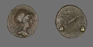 Wisdom Gallery: Coin Depicting the Goddess Athena, 133-48 BCE. Creator: Unknown