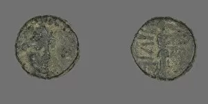 Wisdom Gallery: Coin Depicting the Goddess Athena, (1st century BCE ?). Creator: Unknown