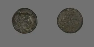 Wisdom Gallery: Coin Depicting the Goddess Athena, 200-133 BCE. Creator: Unknown