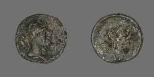 Coin Depicting the Goddess Athena, 2nd century CE. Creator: Unknown Coin Depicting the Goddess Athena, 2nd century CE. Creator: Unknown