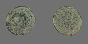 Coin Depicting the Goddess Athena, about 300-200 BCE. Creator: Unknown