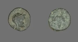 Wisdom Gallery: Coin Depicting the Goddess Athena, about 3rd century BCE. Creator: Unknown