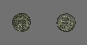Wisdom Gallery: Coin Depicting the Goddess Athena, 4th century BCE. Creator: Unknown