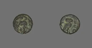 Wisdom Gallery: Coin Depicting the Goddess Athena, 4th century BCE. Creator: Unknown