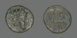 Coin Depicting the Goddess Kybele, 2nd-1st century BCE. Creator: Unknown