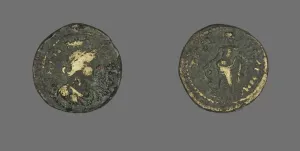 Coin Depicting the Goddess Tyche, (238-244 ?). Creator: Unknown