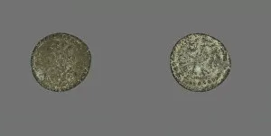 Numismatology Collection: Coin Depicting the Goddess Tyche, about 253-268 CE. Creator: Unknown
