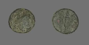 Coin Depicting the Goddess Tyche, 2nd-1st century BCE. Creator: Unknown