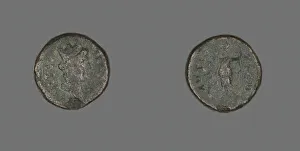 Tyche Prints: Coin Depicting the Goddess Tyche, 31 BCE-476 CE. Creator: Unknown