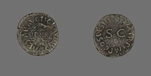 Letters Gallery: Coin Depicting Hand with Scales, 41-54. Creator: Unknown