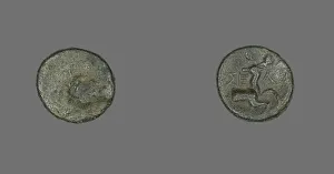 Herakles Gallery: Coin Depicting the Hero Herakles, 2nd-1st century BCE. Creator: Unknown