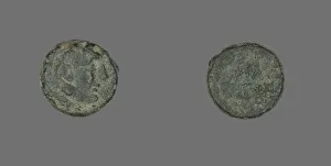 Coin Depicting the Hero Herakles, about 300-200 BCE. Creator: Unknown