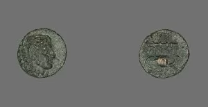 Herakles Gallery: Coin Depicting the Hero Herakles, 387-300 BCE. Creator: Unknown