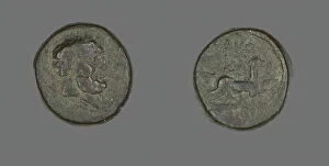 Coin Depicting the Hero Herakles, late 2nd BCE-1st century CE. Creator: Unknown
