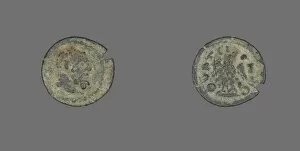 Herakles Gallery: Coin Depicting the Hero Hercules, 211-222. Creator: Unknown