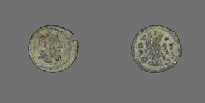 Herakles Gallery: Coin Depicting the Hero Hercules, 211-222. Creator: Unknown