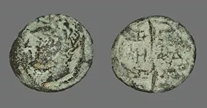 Coin Depicting a Male Head, before 190 BCE (?). Creator: Unknown Coin Depicting a Male Head, before 190 BCE (?). Creator: Unknown