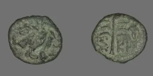 Coin Depicting Pegasus, 4th-3rd century BCE. Creator: Unknown Coin Depicting Pegasus, 4th-3rd century BCE. Creator: Unknown