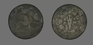 Numismatology Collection: Coin Depicting a Sphinx, 138-192. Creator: Unknown