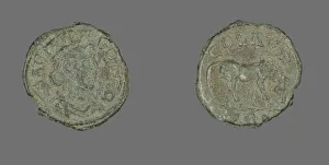 Coin Depicting Tyche, 211-268 CE. Creator: Unknown