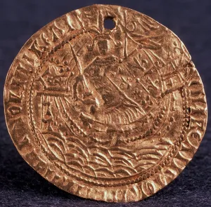 Ivan Iii Vasilevich Prints: Coin (Korabelnik) of Tsar Ivan III (Reverse: Ruler on his ship)