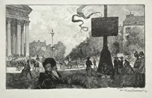 1849 1918 Prints: Coin de la Rue Royale, 1890. Creator: Auguste Louis Lepere (French, 1849-1918)