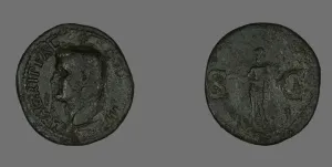 As (Coin) Portraying Agrippa, 14-37 or 37-41?. Creator: Unknown