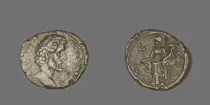 Billon Prints: Coin Portraying Emperor Antoninus Pius, 138-9. Creator: Unknown