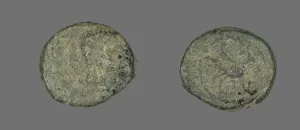 Coin Portraying Emperor Augustus, 27 BCE-14 CE. Creator: Unknown