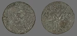 Slaughtering Collection: Coin Portraying Emperor Caracalla, 198-217 CE. Creator: Unknown