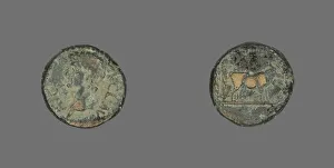 Claudius Prints: Coin Portraying Emperor Claudius, 41-54. Creator: Unknown