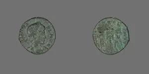Coinage Collection: Coin Portraying Emperor Constans, after April 340. Creator: Unknown