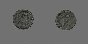 Flavius Valerius Constantinus Prints: Coin Portraying Emperor Constantine I, 307-337. Creator: Unknown