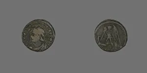 Flavius Valerius Constantinus Prints: Coin Portraying Emperor Constantine I, about 330. Creator: Unknown