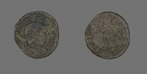 Flavius Valerius Constantinus Prints: Coin Portraying Emperor Constantine I, 317 AD. Creator: Unknown