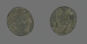 Coin Portraying Emperor Constantine I, 317 AD. Creator: Unknown